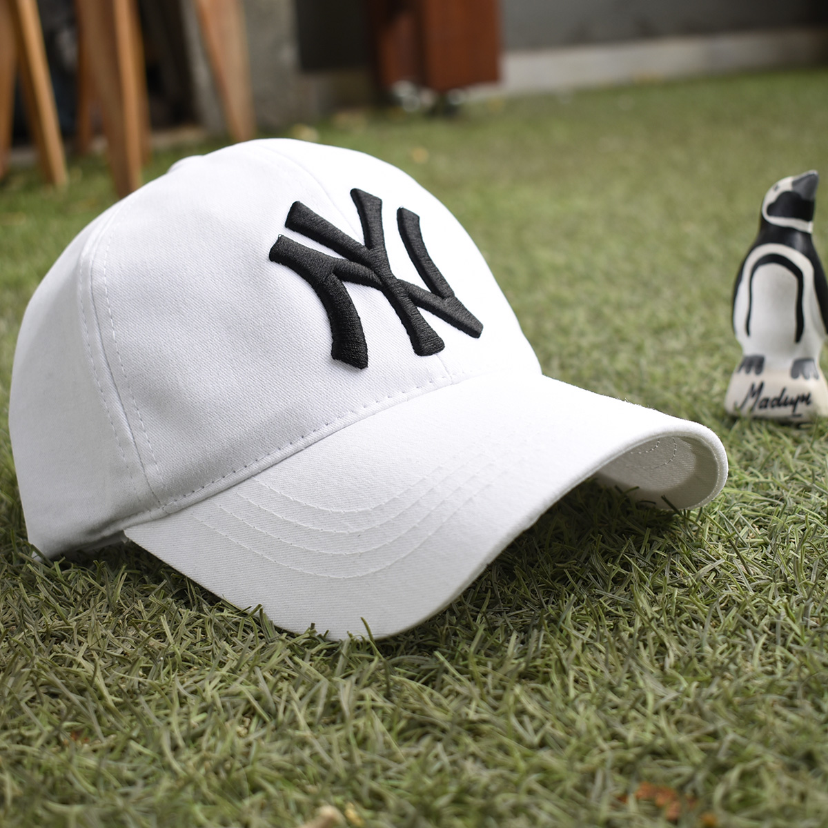 Gorra Blanca NY Logo 3D – Gorras Gorriti Caballito