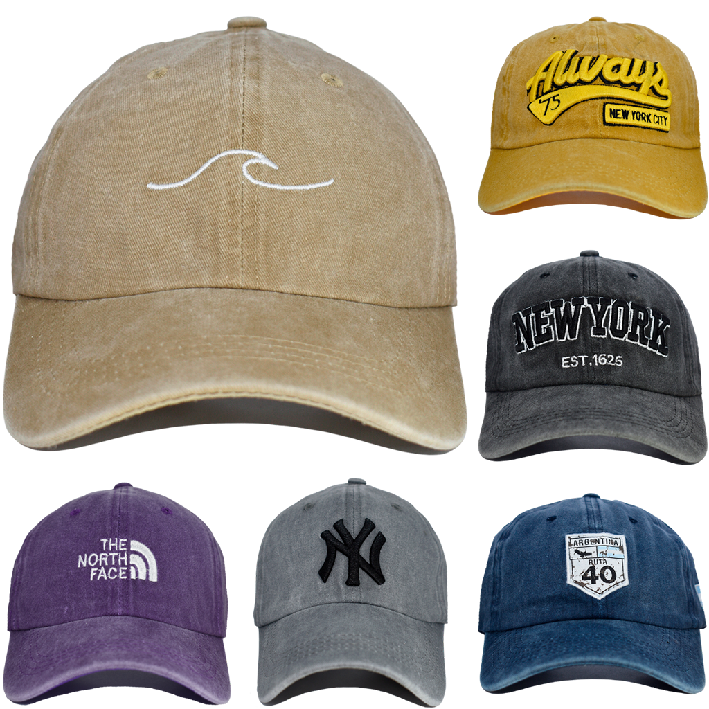 Gorra Vintage Gastada Retro Bordada