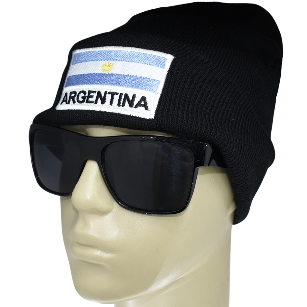 Gorro De Lana Unisex Bordado Varios Colores