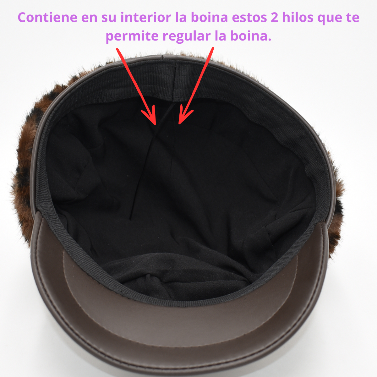 Boina Gorro Felpa Sintética Para Mujer - Image 4
