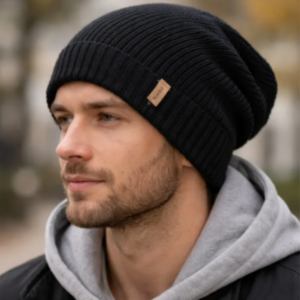 Gorros Lana Beanie con Caida