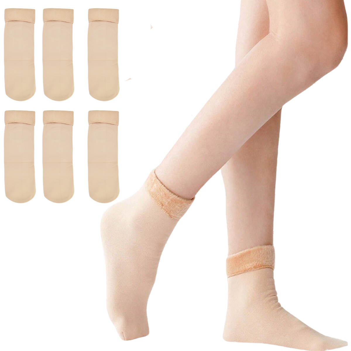 Pack X 6 Pares Medias Térmicas Polar