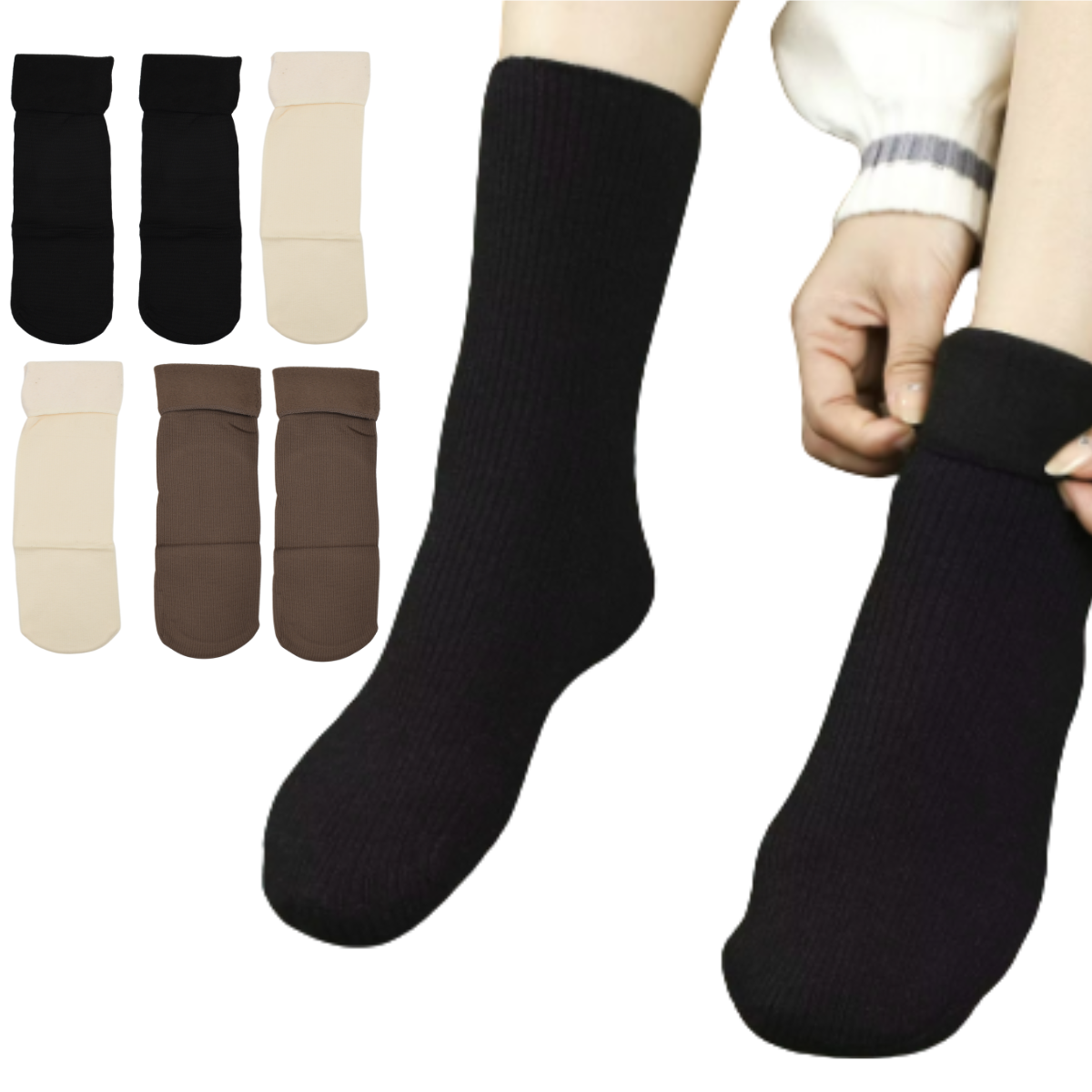 Pack X 6 Pares Medias Térmicas Polar Surtido