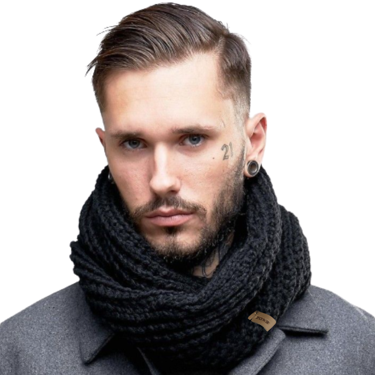 Bufanda Cuello Infinito Lana Premium